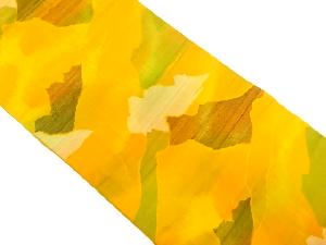 抽象遠山模様織り出し　名古屋帯